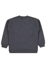 Sweat-shirt fille anthracite 6-9 ans - Emballage