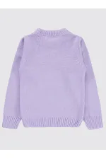 Pull pour fille de 6 à 9 ans, couleur lavande douce - Emballage