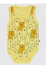 Body bébé à boutons-pression jaune 0-24 mois - Lot