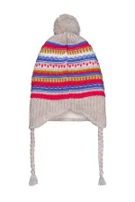 Kız Çocuk Atkı Bere Eldiven Setleri 2-5 Yaş Bej - Paket