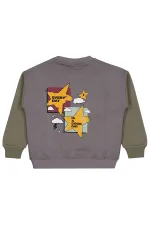 Sweat-shirt garçon 6-9 ans kaki - Emballage