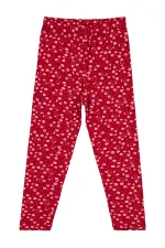 Leggings pour filles Km 6-9 ans Rouge bordeaux - Emballage
