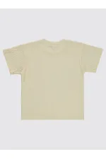 T-shirt garçon beige 6-9 ans - Emballage