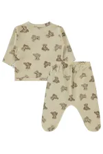 Baby Bodysuit Sets 0-24 Months Beige - Package