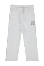 Girl's Tracksuit Bottoms 6-9 Years White - Pack