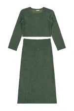 Kız Çocuk Takım 10-13 Yaş Haki - Paket