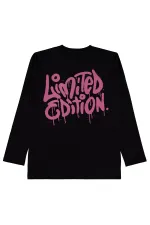 Erkek Çocuk Sweatshirt Km 10-13 Yaş Siyah - Paket