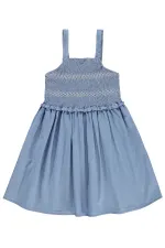 Girls' Jumpsuit and Dress, Ages 6-9, Light Blue - Package