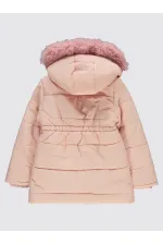 Kız Çocuk Mont 6-9 Yaş Pudra - Paket