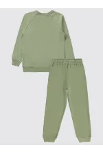 Ensemble de survêtement garçon 6-9 ans kaki - Emballage