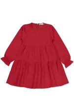 Girl's Vest and Dress 6-9 Years Red - Package