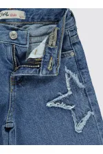 Kız Çocuk Pantolon 6-9 Yaş Mavi - Paket