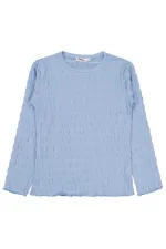 Kız Çocuk Sweatshirt 6-9 Yaş Mavi - Paket