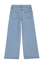 Kız Çocuk Pantolon Kot 6-9 Yaş Açık Mavi - Paket