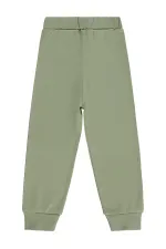 Pantalon de survêtement garçon Km 2-5 ans Kaki doux - Lot