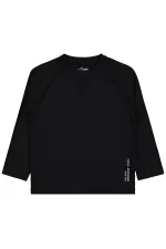 Erkek Çocuk Sweatshirt 6-9 Yaş Siyah - Paket