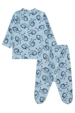 Bebek Pijama Takımı 0-24 Ay Açık Mavi - Paket