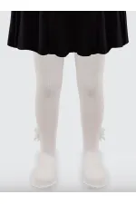 Kız Çocuk Külotlu Çorap 2-9 Yaş Ekru - Paket