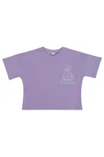Lot de t-shirts pour filles, 6-9 ans, violet Lot de t-shirts pour filles, 6-9 ans, violet