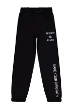 Kız Çocuk Eşofman Altı 10-13 Yaş Siyah - Paket