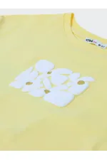Girls' T-Shirt 10-13 Years Old Light Yellow - Package