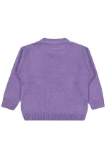 Kız Çocuk Kazak 2-5 Yaş Mor - Paket