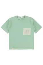 Lot de T-shirts pour garçons de 6 à 9 ans, couleur menthe