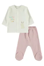 Ensemble de bodies bébé 0-24 mois rose poudré - Lot