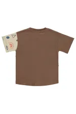 Boys T-Shirt 2-5 Years Old Brown - Package