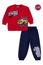 Ensemble de survêtement rouge pour garçon de 2 à 5 ans - Emballage