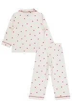 Girls Pajama Set 2-5 Years Old Ecru - Package
