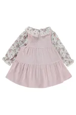 Bebek Jile ve Elbise 0-24 Ay Pudra - Paket