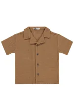 Lot de t-shirts marron pour garçons de 2 à 5 ans Lot de t-shirts marron pour garçons de 2 à 5 ans