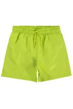 Short de bain garçon, 6-9 ans, vert citron - Lot