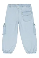 Kız Çocuk Pantolon 2-5 Yaş Buz Mavi - Paket