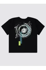 Erkek Çocuk Tişört 6-9 Yaş Siyah - Paket