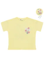Girls' T-shirt, Ages 10-13, Yellow - Pack