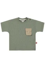 Bebek Tişört 0-24 Ay Açık Haki - Paket