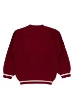 Boy's Sweater 6-9 Years Old Burgundy - Package