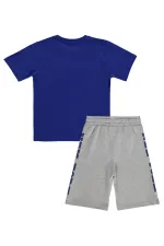 Ensemble pour garçons, 10-13 ans, bleu marine et gris chiné - Emballage Ensemble pour garçons, 10-13 ans, bleu marine et gris chiné - Emballage