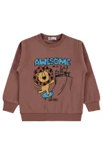 Boys' Sweatshirt Km 2-5 Years Light Brown - Package