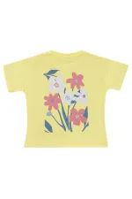 T-shirt pour fille, 2-5 ans, jaune - Lot