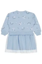 Kız Çocuk Jile ve Elbise 2-5 Yaş Mavi - Paket