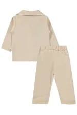 Baby Pajama Set 0-24 Months Tan - Package