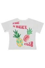 T-shirt fille, 2-5 ans, blanc cassé - Lot T-shirt fille, 2-5 ans, blanc cassé - Lot