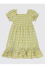 Kız Çocuk Jile ve Elbise 6-9 Yaş Sarı - Paket