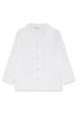 Kız Çocuk Pijama Takımı 6-9 Yaş Ekru - Paket