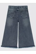 Kız Çocuk Pantolon 6-9 Yaş Buz Mavi - Paket