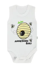 Bebek Çıtçıtlı Badi 0-24 Ay Ekru - Paket