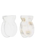 Bebek Bebe Eldiven 0-24 Ay Ekru - Paket